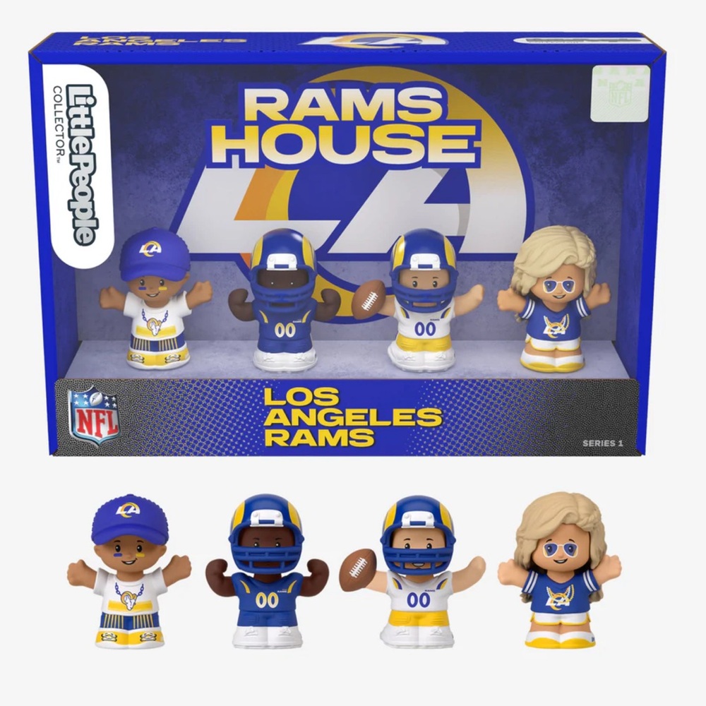 NIB Little People Collector × NFL Los Angeles Rams Set